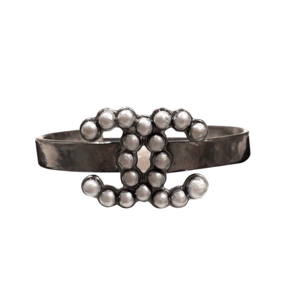 Chanel Bracelet Cuff Adjustable CC Logo